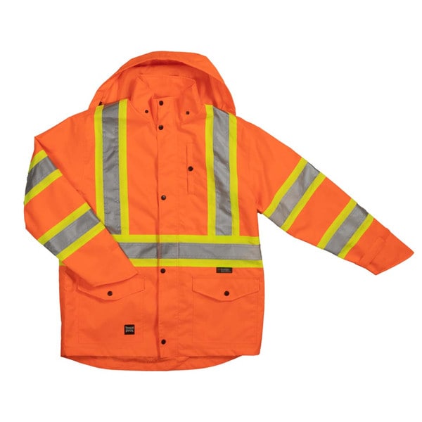 Tough Duck Hi-Vis Safety Rain Jacket